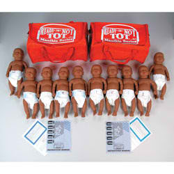 Basic Ready-or-Not Tot&reg; - 10-Pack of Black Manikins